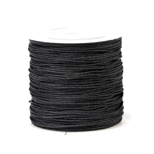 MISUVRSE 1 Rolle Schnur für Armbänder, 0,8 mm, 40 m Kordel, Perlenfaden von MISUVRSE