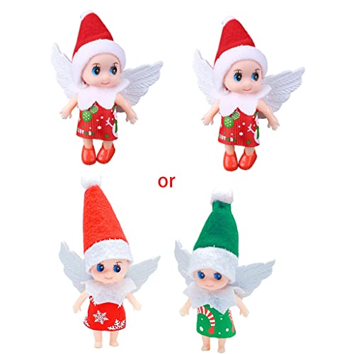 MISUVRSE 2pcs Weihnachten Für Mit Flügel Bewegliche Arme Beine Baby Twin Miniature von MISUVRSE