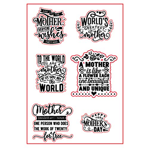 MISUVRSE Muttertags-Silikonstempel Siegel für DIY Scrapbooking Fotoalbum Dekorative Papierkarte Transparente Stempel Kartenherstellung Holzwaren Klare Stempel für Kartenherstellung MISUVRSE Muttertags-Silikonstempel Siegel für DIY Scrapbooking Fotoalbum Dekorative Papierkarte Transparente Stempel Kartenherstellung Holzwaren Klare Stempel für Kartenherstellung von MISUVRSE