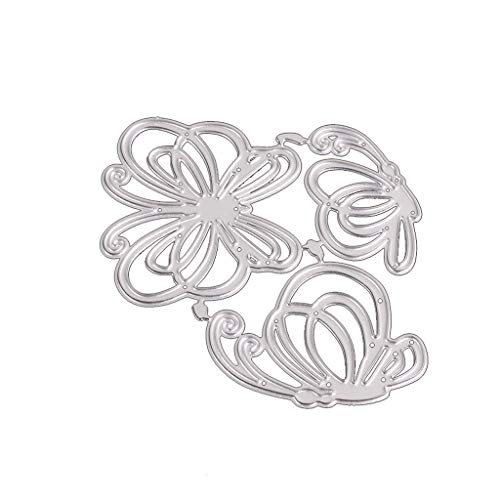 Metall-Stanzschablonen mit Blume für Schmetterling, Prägeschablone für DIY-Karten, Journaling, Dekoration, Stanzformen für Kartenherstellung von MISUVRSE