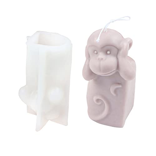 Monkey Version Kerzen Kerzen Form Handgefertigt Seifen Kerzenharz Schimmelpilzzubehör Für Handwerk Party Dekoration Affe Version Harzform Silikonformen Für Seifenherstellung von MISUVRSE