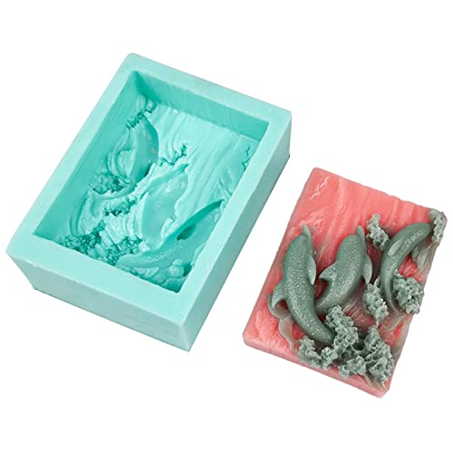 Seifenherstellungszubehör, Kuchendekorationswerkzeug, Delfinform, Kunst, Silikon-Seifenform, Haushaltsformen, einfach zu verwenden Seifenherstellungszubehör, Kuchendekorationswerkzeug, Delfinform, Kunst, Silikon-Seifenform, Haushaltsformen, einfach zu verwenden von MISUVRSE