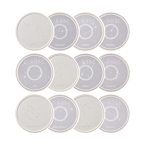 Silikon-Epoxidharz-Tablett für handgefertigte Gips, Seife, Silikonform, 12 Stück von MISUVRSE