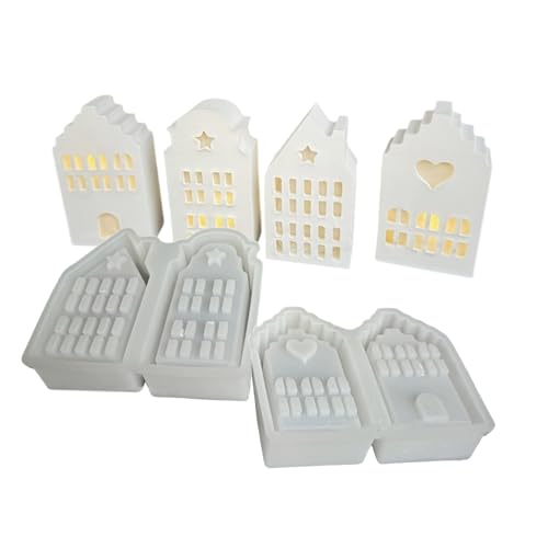 Silikonatmosphären Dekorationsbeleuchtung Schimmel 4 Gitter Haus Geformte Kerzenform Schimmelpilzform Für Atmosphären Licht Teelichthalter Silikonform Silikonatmosphären Dekorationsbeleuchtung Schimmel 4 Gitter Haus Geformte Kerzenform Schimmelpilzform Für Atmosphären Licht Teelichthalter Silikonform von MISUVRSE