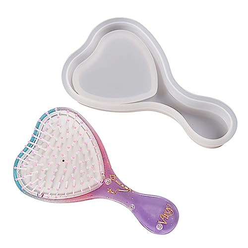 Silikonform für Schmuck, Kunstharz, Gießen, niedliche Haarbürste, Epoxidharz, Formen für Haarstyling, Haarbürste, Haar-Accessoire Silikonform für Schmuck, Kunstharz, Gießen, niedliche Haarbürste, Epoxidharz, Formen für Haarstyling, Haarbürste, Haar-Accessoire von MISUVRSE