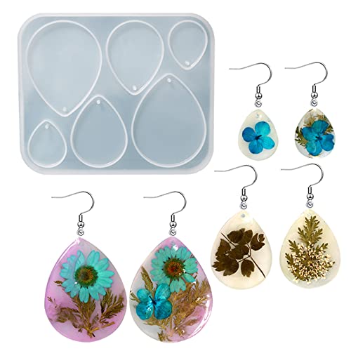 Silikonform für Schmuck, Kunstharz, modisches Muster, Halskette, Anhänger, Ohrringe, Kristall, Epoxidharz, handgefertigt von MISUVRSE
