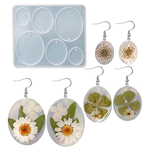 Silikonform für Schmuck, Kunstharz, modisches Muster, Halskette, Anhänger, Ohrringe, Kristall, Epoxidharz, handgefertigt von MISUVRSE