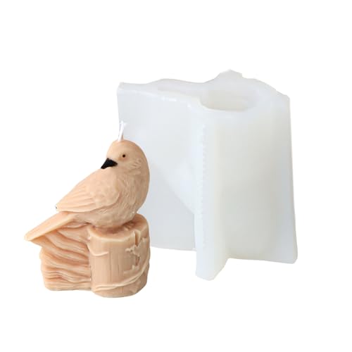 Silikonformen mit Tiermotiven, stehende Eulen, Papageien, Ornamente, Bastelbedarf, Epoxidharz-Formen von MISUVRSE