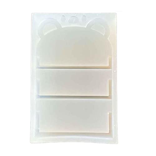 Silikonformen mit niedlichem Bären-Motiv, antihaftbeschichtet, Mini-Display, Epoxidharz, Tischdekoration, Bastelbedarf, Regal, Silikonformen für Harz von MISUVRSE