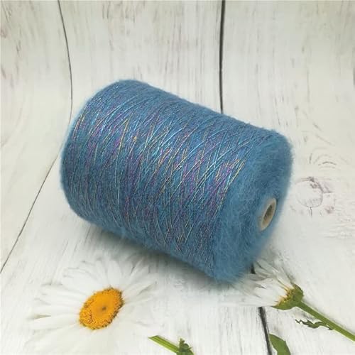 MITAR 500 g Mohairgarn zum Stricken von dünnem, glänzendem Häkelgarn, Wolle, Strickgarn, Plüsch, geschwollen, flauschig, Faden, Schal, Pullover MITAR 500 g Mohairgarn zum Stricken von dünnem, glänzendem Häkelgarn, Wolle, Strickgarn, Plüsch, geschwollen, flauschig, Faden, Schal, Pullover von MITAR