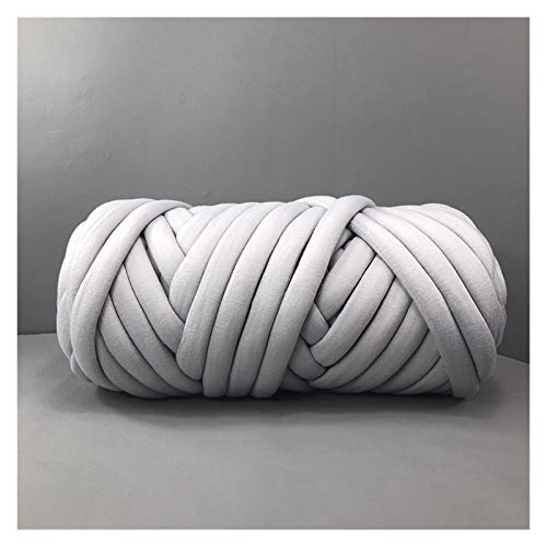 Häkelgarn,Grobes Garn 1 kg/pcs Dicke sperrige klobige Garne for Hand stricken Häkeln weiche große Baumwolle DIY Arm Roving Spinnende Decke(Gris) von MITINGER