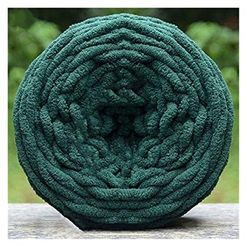 Häkelgarn,Grobes Garn 100 g/kugig super dick garn weiche polyestergarne große farn sperrig arm arming strick decke spinngarn polyester(Dark Green) von MITINGER