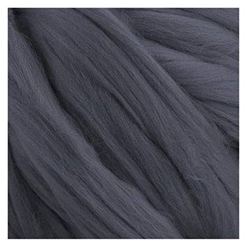 Häkelgarn,Grobes Garn 1000g / Kugel super dicke klobige Garn-Filzgarn für Spinning Hand Strick-Spin-Garn-DIY-Decke(Dark grey) von MITINGER