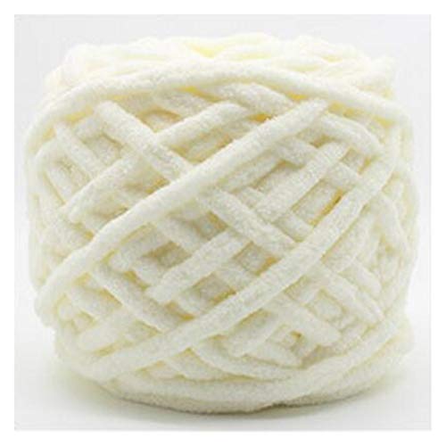 Häkelgarn,Grobes Garn 2 stücke bunte farbe warme schal handgestrick garn für hand stricken weiche milch baumwollgarn dicke riesige decke(Beige) von MITINGER