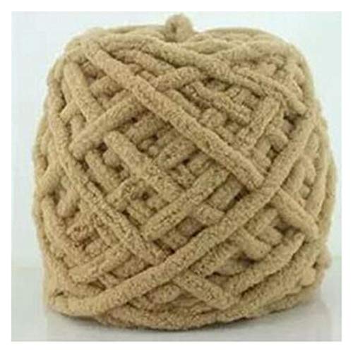 Häkelgarn,Grobes Garn 2 stücke bunte farbe warme schal handgestrick garn für hand stricken weiche milch baumwollgarn dicke riesige decke(Gold) von MITINGER