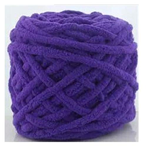 Häkelgarn,Grobes Garn 2 stücke bunte farbe warme schal handgestrick garn für hand stricken weiche milch baumwollgarn dicke riesige decke(Silver) von MITINGER