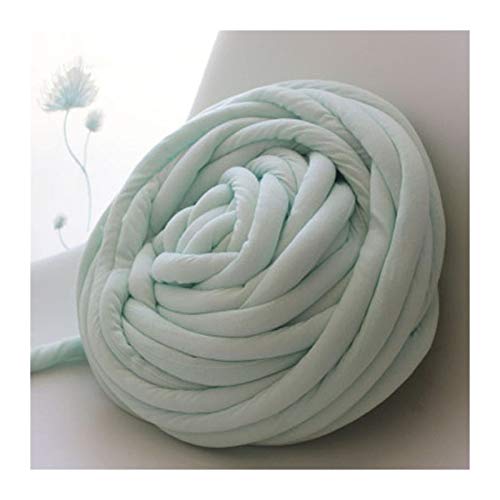 Häkelgarn,Grobes Garn 250g klobige Strickdecke Garn Baumwollgeflechtrohr super sperriger Arm Stricken Alternativgarn(Mint) von MITINGER