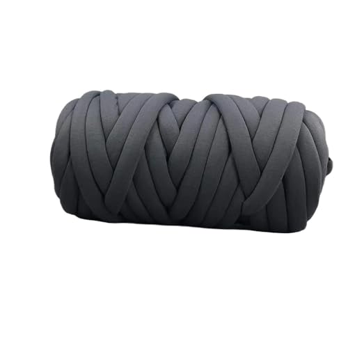 Häkelgarn,Grobes Garn 500 g superdickes, klobiges Garn, Baumwollschlauchgarn, Alternative for Selbermachen, sperrige Arme, Stricken von Decken, Handstricken, Spinngarn(Dark gray) von MITINGER