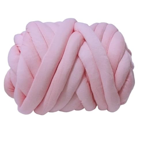 Häkelgarn,Grobes Garn 500 g superdickes, klobiges Garn, Baumwollschlauchgarn, Alternative for Selbermachen, sperrige Arme, Stricken von Decken, Handstricken, Spinngarn(Light pink) von MITINGER
