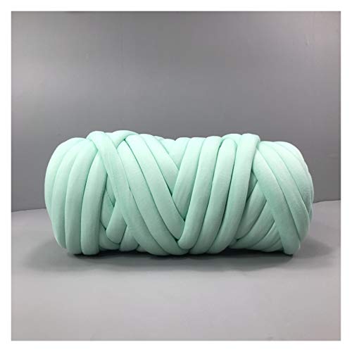Häkelgarn,Grobes Garn Super Chunky Garn Baumwollgarn Arm Strickgarn Giant Sperry Große Baumwolle Tupe Strick Decke Braid(Light Green) von MITINGER
