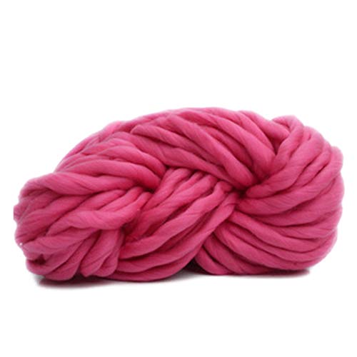 Häkelgarn,Grobes Garn Super chunky Garn Mischte Arm Stricken Decke Garn sperrige Roving für Hand stricken Häkeln Decken Hüte Pullover Teppiche(Peach) von MITINGER