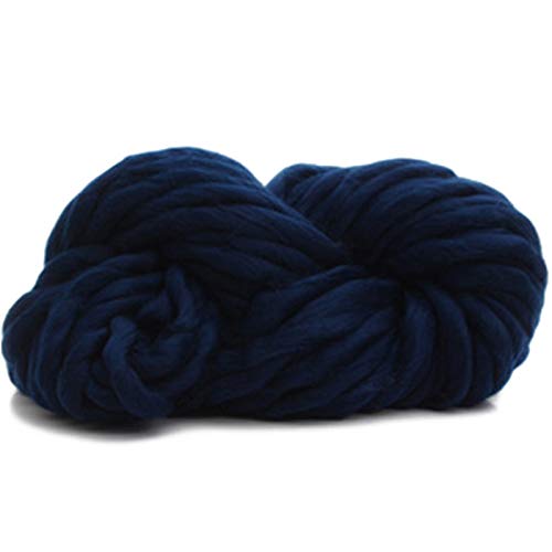 Häkelgarn,Grobes Garn Super dicke klobige Garne sperrige, roving große Hand strickende Deckengarn für drehende Hand stricken Häkeln(Blue 1) von MITINGER