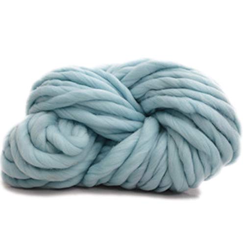 Häkelgarn,Grobes Garn Super dicke klobige Garne sperrige, roving große Hand strickende Deckengarn für drehende Hand stricken Häkeln(Light teal) von MITINGER