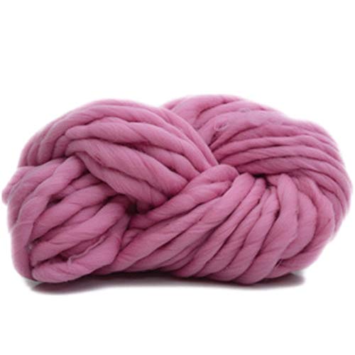 Häkelgarn,Grobes Garn Super dicke klobige Garne sperrige, roving große Hand strickende Deckengarn für drehende Hand stricken Häkeln(Lotus pink) von MITINGER