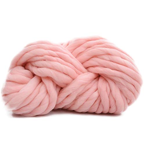 Häkelgarn,Grobes Garn Super dicke klobige Garne sperrige, roving große Hand strickende Deckengarn für drehende Hand stricken Häkeln(Meat pink) von MITINGER