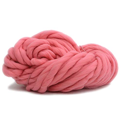 Häkelgarn,Grobes Garn Super dicke klobige Garne sperrige, roving große Hand strickende Deckengarn für drehende Hand stricken Häkeln(Watermeloon pink) von MITINGER