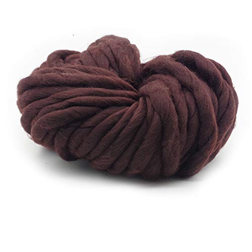 Häkelgarn,Grobes Garn Super grobes Garn Spezielles Rohkuppel Manuelle DIY gewebt Schal Wire Hutdecke Tapisserie(Brown) von MITINGER