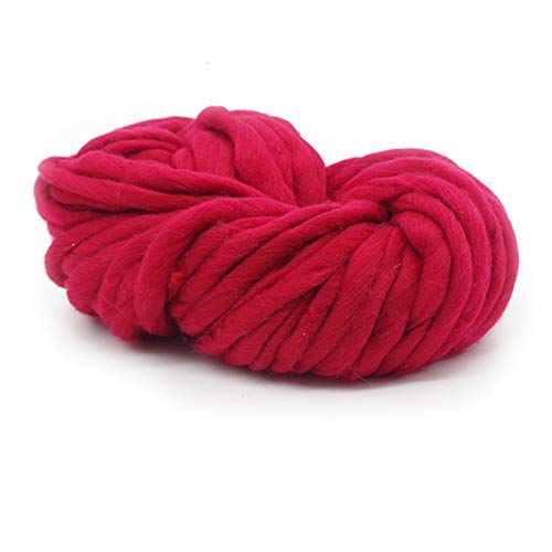 Häkelgarn,Grobes Garn Super grobes Garn Spezielles Rohkuppel Manuelle DIY gewebt Schal Wire Hutdecke Tapisserie(Two red) von MITINGER