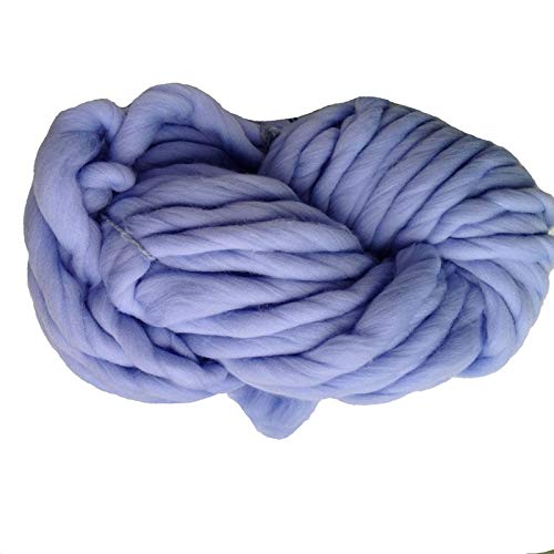 Häkelgarn,Grobes Garn Superweiche klobige Garn sperrig häkelnd dickes Garn für Hand strickende Decke 250g pro Stück(Blue) von MITINGER