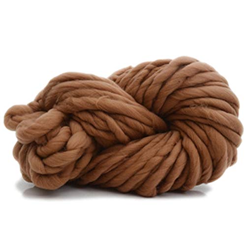 Häkelgarn,Grobes Garn Superweiche klobige Garn sperrig häkelnd dickes Garn für Hand strickende Decke 250g pro Stück(Dark Camel) von MITINGER