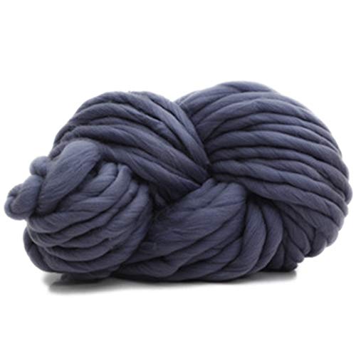 Häkelgarn,Grobes Garn Superweiche klobige Garn sperrig häkelnd dickes Garn für Hand strickende Decke 250g pro Stück(Dark Grey) von MITINGER