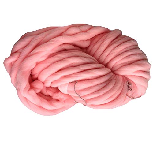 Häkelgarn,Grobes Garn Superweiche klobige Garn sperrig häkelnd dickes Garn für Hand strickende Decke 250g pro Stück(Meat Pink) von MITINGER