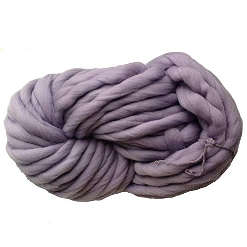 Häkelgarn,Grobes Garn Superweiche klobige Garn sperrig häkelnd dickes Garn für Hand strickende Decke 250g pro Stück(Smoky Grey) von MITINGER
