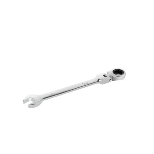 MITINGER Ringmaulschlüssel,Ratschenschlüssel 10mm Ratschenschlüssel Spanner Flexible Kopf Matt Polnischen 72T Ratschen Hohe Drehmoment Multitool(7mm) von MITINGER