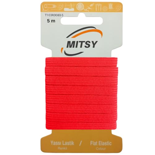 MITSY Reißfeste Gummiband Gummibänder zum Nähen Breit 10 mm Stark Gummilitze für Hosengummi Haushalt DIY Handwerk Stoffe zum Nahen MITSY Reißfeste Gummiband Gummibänder zum Nähen Breit 10 mm Stark Gummilitze für Hosengummi Haushalt DIY Handwerk Stoffe zum Nahen von MITSY