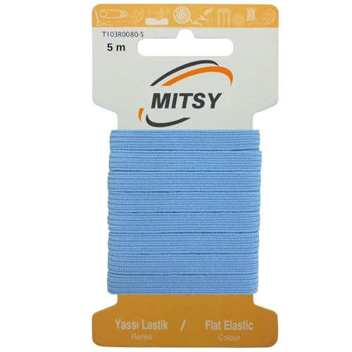MITSY Reißfeste Gummiband Gummibänder zum Nähen Breit 6 mm Stark Gummilitze für Hosengummi Haushalt DIY Handwerk Stoffe zum Nahen MITSY Reißfeste Gummiband Gummibänder zum Nähen Breit 6 mm Stark Gummilitze für Hosengummi Haushalt DIY Handwerk Stoffe zum Nahen von MITSY
