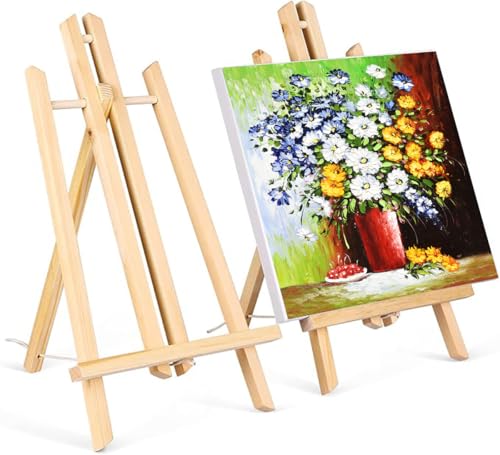 MITUMORMOR Staffeleien, 2 Stück Holzstaffelei, 40 x 30cm Bild Ständer Aus Vollholz, Deko-Stander, Klappbar und Platzsparend Tischstaffelei Holz, Staffelei Kinder für Gemalde, Kinder Kunst & Handwerk MITUMORMOR Staffeleien, 2 Stück Holzstaffelei, 40 x 30cm Bild Ständer Aus Vollholz, Deko-Stander, Klappbar und Platzsparend Tischstaffelei Holz, Staffelei Kinder für Gemalde, Kinder Kunst & Handwerk von MITUMORMOR