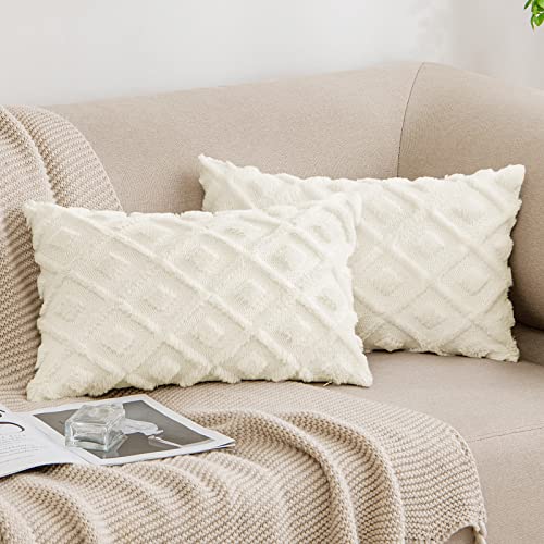 MIULEE Weihnachten Kissenbezüge 2er Set Wolle Sofakissen Sanft Dekokissen Weich Kissenbezug Couchkissen Dekorativ Zierkissenbezug für Sofa Bett Wohnzimmer Schlafzimmer 30x50 cm Creme MIULEE Weihnachten Kissenbezüge 2er Set Wolle Sofakissen Sanft Dekokissen Weich Kissenbezug Couchkissen Dekorativ Zierkissenbezug für Sofa Bett Wohnzimmer Schlafzimmer 30x50 cm Creme von MIULEE