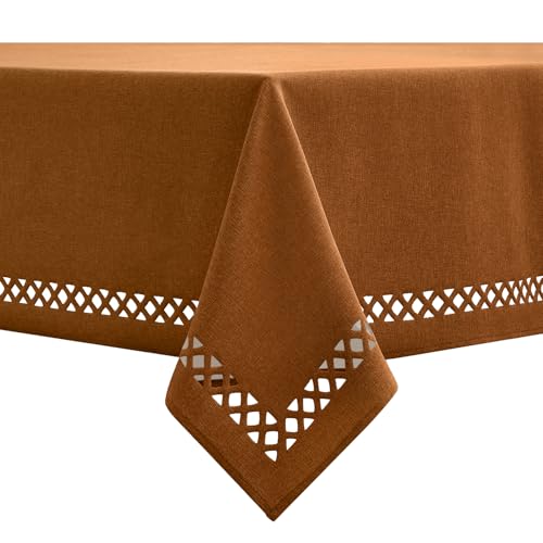 MIULEE Leinen Optik Tischdecke Braun Tischdecken 100x140cm Abwaschbar Lotuseffekt Eckig Rechteckig Tischtuch Polyester Wasserabweisend Tischwäsche Abwischbare Tafeldecke für Party Küche MIULEE Leinen Optik Tischdecke Braun Tischdecken 100x140cm Abwaschbar Lotuseffekt Eckig Rechteckig Tischtuch Polyester Wasserabweisend Tischwäsche Abwischbare Tafeldecke für Party Küche von MIULEE