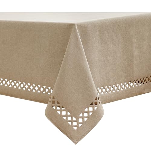 MIULEE Leinen Optik Tischdecke Creme Tischdecken 140x260cm Abwaschbar Lotuseffekt Eckig Rechteckig Tischtuch Polyester Wasserabweisend Tischwäsche Abwischbare Tafeldecke für Party Küche MIULEE Leinen Optik Tischdecke Creme Tischdecken 140x260cm Abwaschbar Lotuseffekt Eckig Rechteckig Tischtuch Polyester Wasserabweisend Tischwäsche Abwischbare Tafeldecke für Party Küche von MIULEE