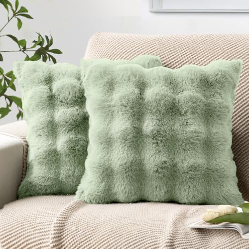 MIULEE Plüsch kissenbezug 40x40 cm Kissenbezüge Flauschig Kissen Sofakissen Fell Beide Seiten Kurze Wolle Dekokissen Luxus Square Kissenhülle für Sofa für Schlafzimmer Waschbar Deko Bohnengrün 2er Set MIULEE Plüsch kissenbezug 40x40 cm Kissenbezüge Flauschig Kissen Sofakissen Fell Beide Seiten Kurze Wolle Dekokissen Luxus Square Kissenhülle für Sofa für Schlafzimmer Waschbar Deko Bohnengrün 2er Set von MIULEE