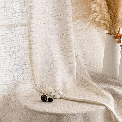 MIULEE Vorhang Gardinen Leinen mit ösen Voile Vorhänge Leinenoptik Gardinen Wohnzimmer Modern Fensterschal Kinderzimmer küchengardinen Schlaufenschal 2er Set 140x245 cm Natur MIULEE Vorhang Gardinen Leinen mit ösen Voile Vorhänge Leinenoptik Gardinen Wohnzimmer Modern Fensterschal Kinderzimmer küchengardinen Schlaufenschal 2er Set 140x245 cm Natur von MIULEE