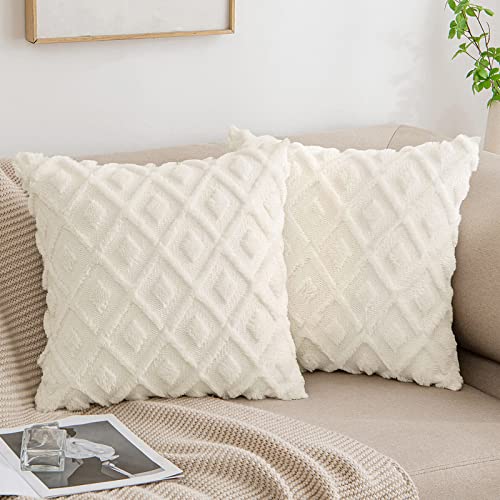 MIULEE Weihnachten Kissenbezüge 2er Set Wolle Sofakissen Sanft Dekokissen Weich Kissenbezug Couchkissen Dekorativ Zierkissenbezug für Sofa Bett Wohnzimmer Schlafzimmer 40x40 cm Creme MIULEE Weihnachten Kissenbezüge 2er Set Wolle Sofakissen Sanft Dekokissen Weich Kissenbezug Couchkissen Dekorativ Zierkissenbezug für Sofa Bett Wohnzimmer Schlafzimmer 40x40 cm Creme von MIULEE