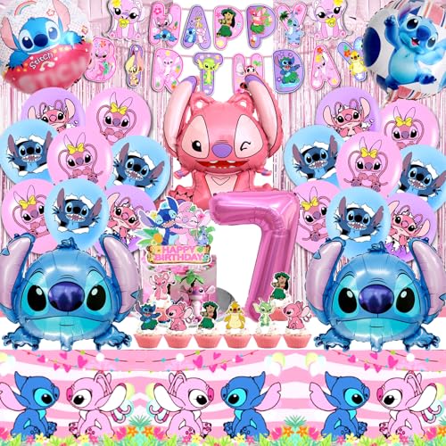 52pcs Lil Und Stitc Geburtstag Deko, Stitc Deko Geburtstag 7 Jahre, Stitc Geburtstagsdeko, Stitc Party Deko Set, Stitc Luftballon, Tortendeko, Stitc Kuchen Deko, Tischdecke fur Kindergeburtstag 52pcs Lil Und Stitc Geburtstag Deko, Stitc Deko Geburtstag 7 Jahre, Stitc Geburtstagsdeko, Stitc Party Deko Set, Stitc Luftballon, Tortendeko, Stitc Kuchen Deko, Tischdecke fur Kindergeburtstag von MIUNUO