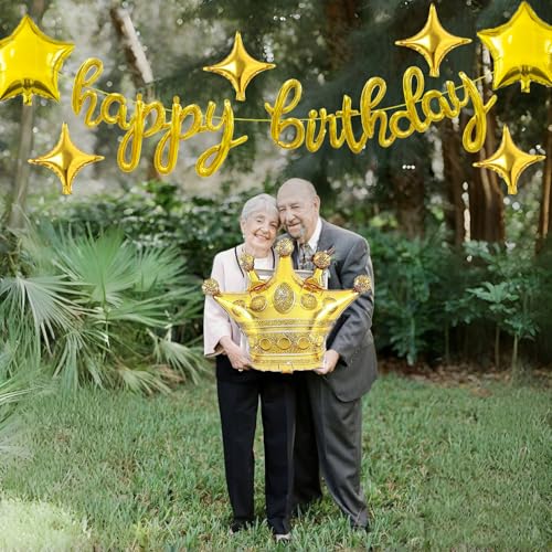 45,7 cm Folienballon-Banner, Party-Dekoration, Happy Bday, Silber von MIUSBIT