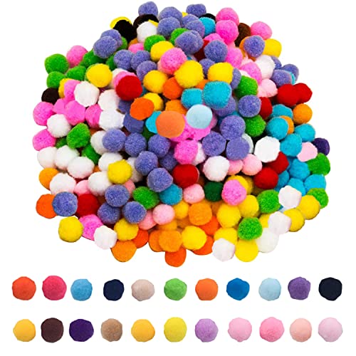 MIVAIUN 1000pcs Pompons 10 mm Pompons zum Basteln, Bunte Filzkugeln Packung, Bälle Flauschigen, Bunt Mini Pompons für Handwerk Herstellung, Hobby Bedarf und DIY Kreativen Dekorationen (Mehrfarbig) von MIVAIUN